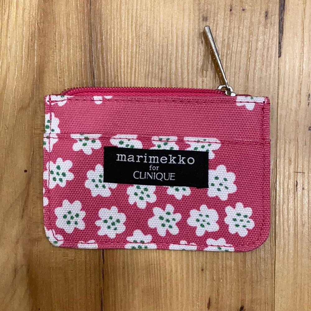 Marimekko for Clinique tiny zip pouch NWOT